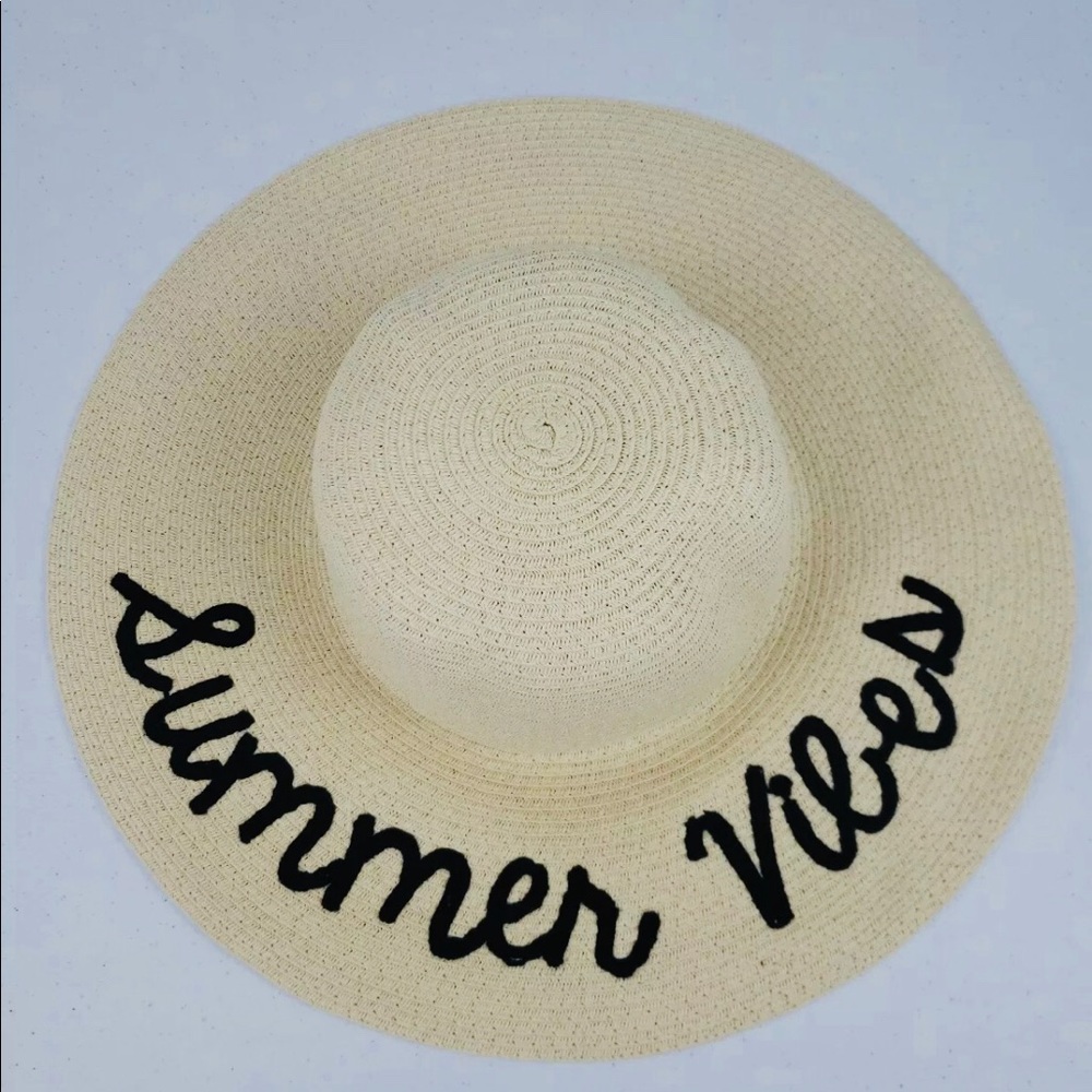 Summer Vibes Straw Floppy Hat ☀️